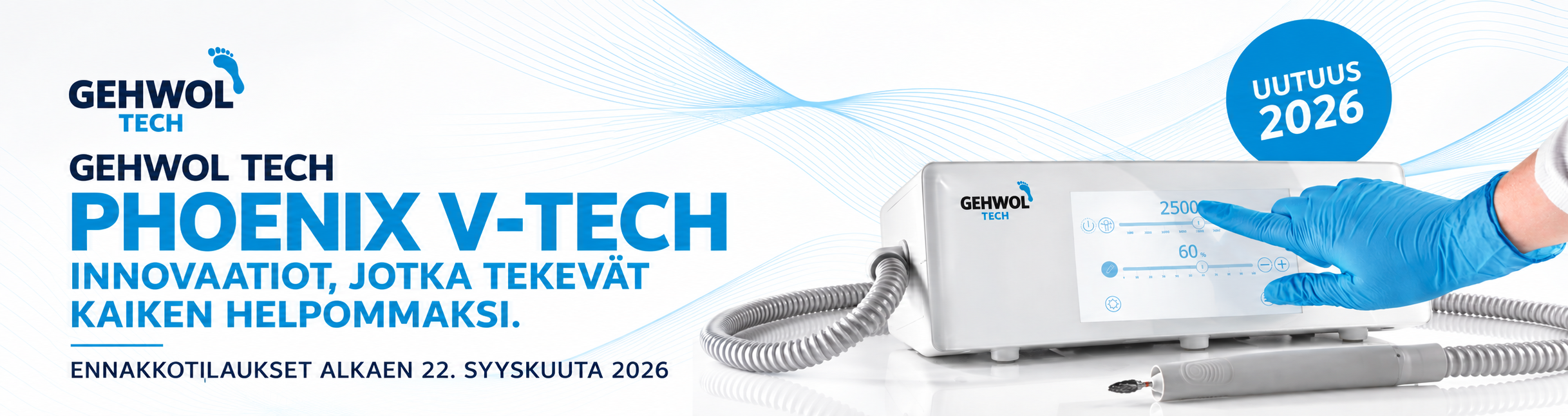 GEHWOL TECH Phoenix V-TECH — uutuus 2026, ennakkotilaus.