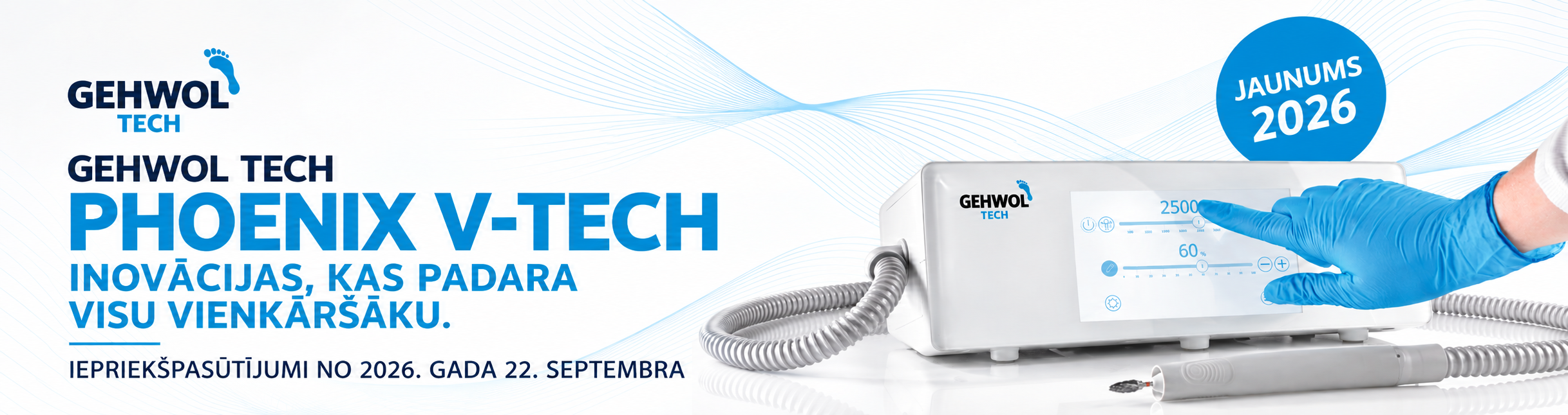 GEHWOL TECH Phoenix V-TECH — jaunums 2026, iepriekšpasūtīšana.